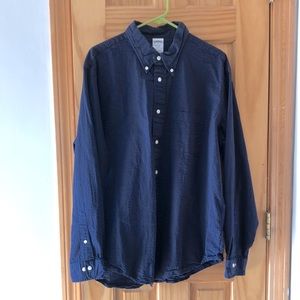 Brooks Brothers - Navy Blue Seersucker Dress Shirt